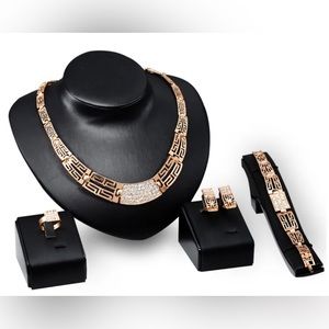 gold plated jewelry set